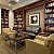 Library with Fireplace